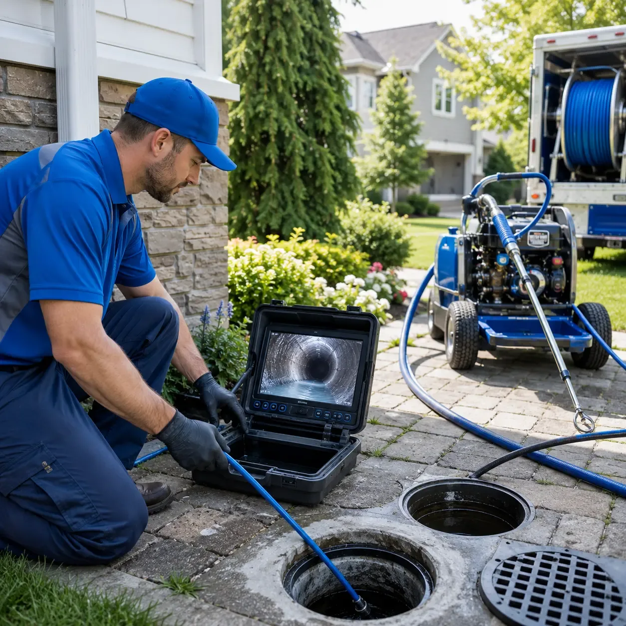 Outdoor drain cleaning professionals serving Brownsville, WI