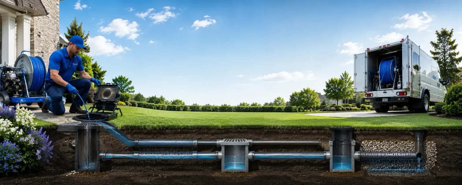 Outdoor drain cleaning information for Brownsville, WI